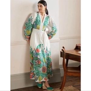 Boden Notch Neck Cotton Maxi Dress